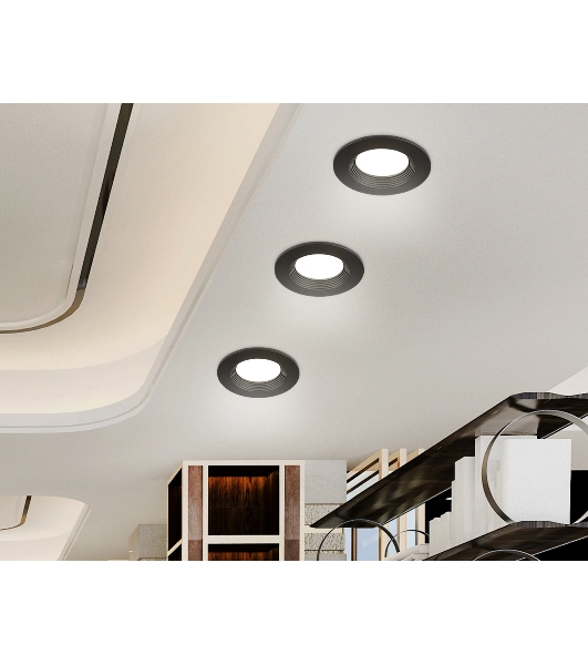 Встраиваемый точечный светильник Ambrella light TN102816 BK черный GU5.3 D80*28