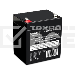 Батарея ExeGate ES255175RUS DTM 1205/EXS1250 (12V 5Ah 1221W), клеммы F1