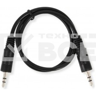 Кабель аудио Ningbo JAAC002-0.5 Jack 3.5 (m)/Jack 3.5 (m) 0.5м. черный