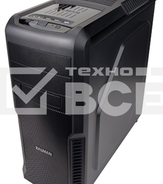 Компьютерный корпус Zalman Z3 черный без БП ATX 1x120mm 2xUSB2.0 1xUSB3.0 audio bott PSU