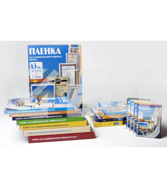 Пленка для ламинирования Office Kit 100мкм A4 (100шт) глянцевая 216x303мм PLP10623