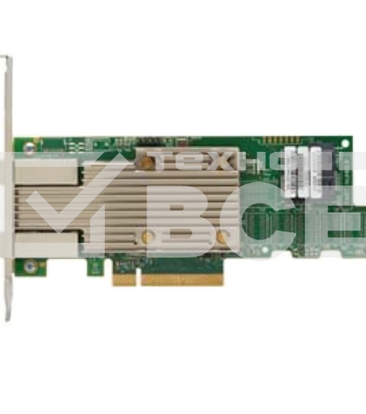 Контроллер LSI SAS 9400-8i8e SGL (05-50031-02), PCIe 3.1 x8 LP, Tri-Mode SAS/SATA/NVMe 12G HBA, 16port(2*int SFF8643+2*ext SFF8644), 3516 IOC