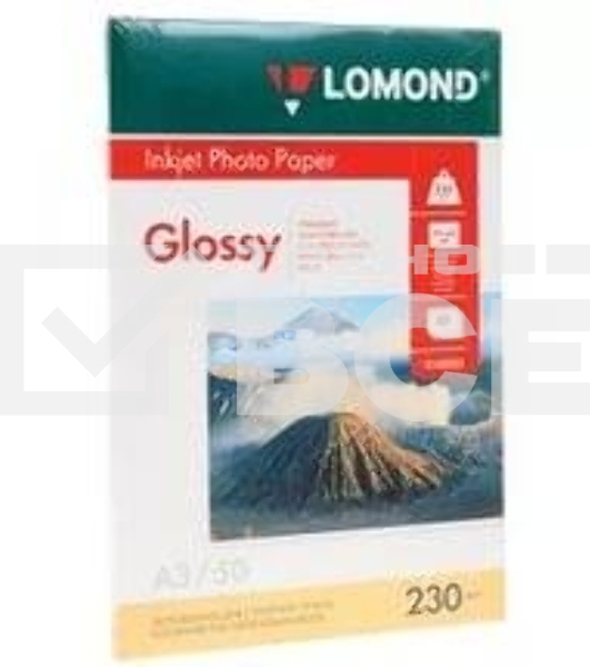 Фотобумага Lomond 0102025 A3/230г/м2/50л./белый глянцевое для струйной печати