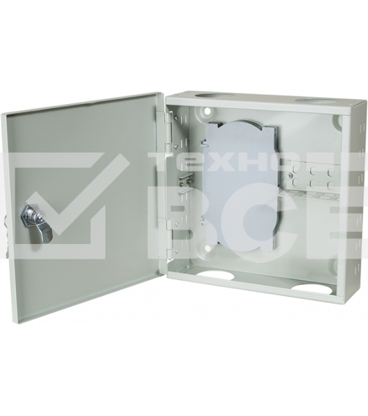 Кросс оптический настенный на 8 SC адаптеров, металлический с замком