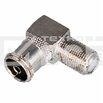 Переходник антенный гнездо F-гнездо TV угловой блист. Rexant 06-0026-A, фото4