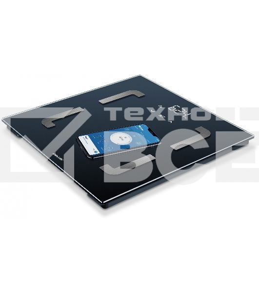 Весы напольные электронные Beurer BF880 WI-FI макс.180кг черный