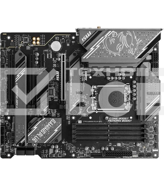 Материнская плата MSI Z790 GAMING PLUS WIFI, LGA 1700, 4xDDR5, 1xPCIe 5.0 x16, 1xPCIe 4.0 x16, 4xM.2, 6xSATA, 1xHDMI, 1xDP, 2.5 Gigabit Ethernet, 7.1 аудио, ATX