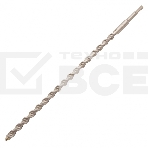 Бур по бетону, двойная спираль, Cobalt W-tip, 16x460 мм, SDS PLUS Denzel, фото3