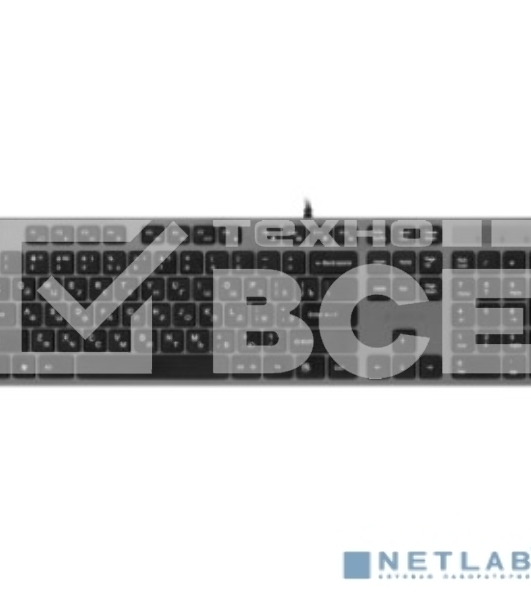 Клавиатура A4Tech KV-300H серый/черный USB slim