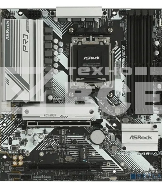 Материнская плата ASRock B650M PRO RS, AM5, AMD B650, 4xDDR5, 4xSATA, 3xM.2, 1xPCIe 4.0 x16, 1xPCIe 3.0 x4, 1xDP, 1xHDMI, 1x2.5Gb LAN, 1xUSB-C 10Gbps, 1xUSB-A 10Gbps, 2xUSB-A 5Gbps, 4xUSB-A 2.0, 3x3.5 мм, 7.1, mATX