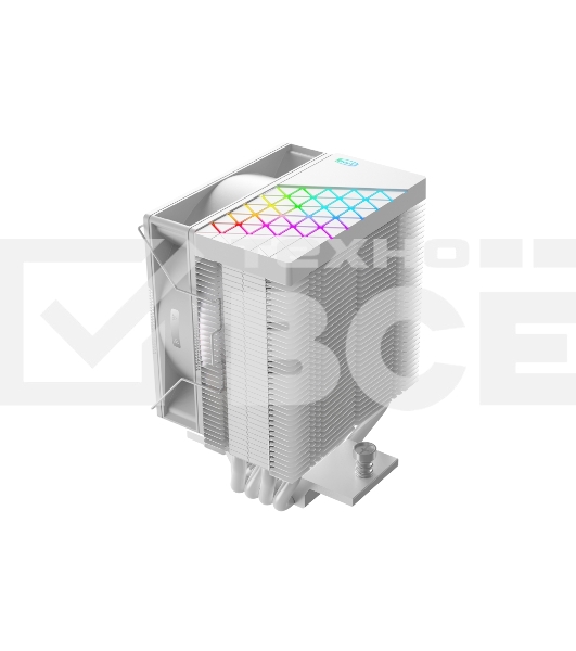Кулер PCCooler R400 ARGB белый 92мм алюминий+медь 2200rpm 30db 4-pin 180W 133мм