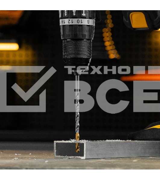 Сверло спиральное по металлу Denzel 6 х 139 мм, Р6М5, Golden Tip, удлиненное