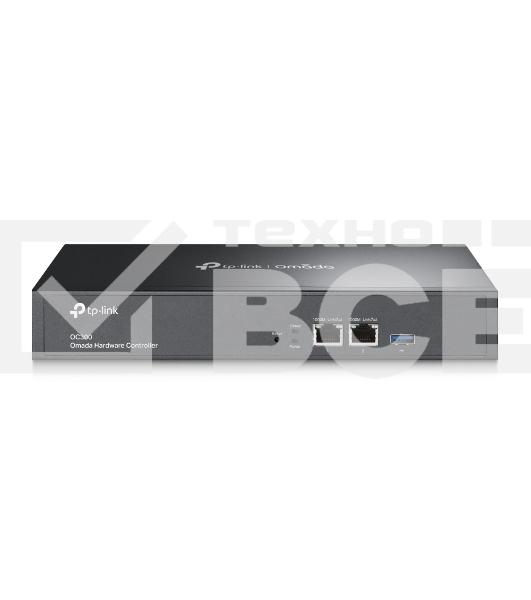 Контроллер TP-Link Omada hardware Controller OC300, 2 gigabit ethernet ports, 1 USB 3.0 port, managed up to 500 Omada Access Points/Switch/Gateway, support batch configuration, firmware upgradation, intelligent network monitoring and captive portal, easy 