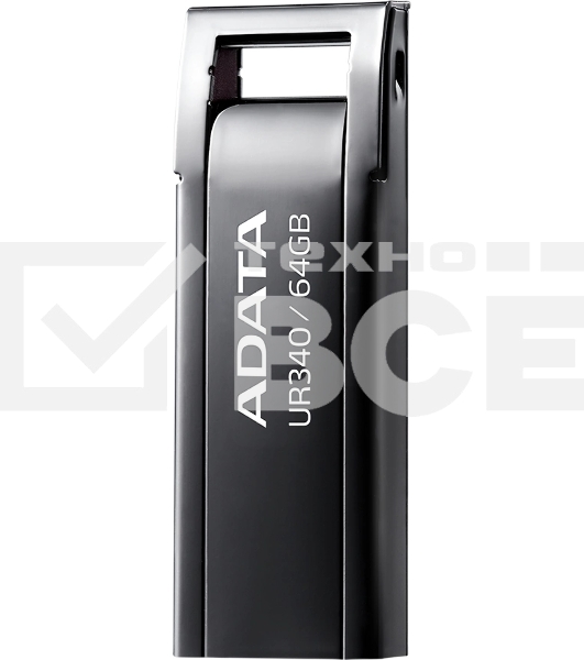 Флеш диск A-Data 64Gb UR340 AROY-UR340-64GBK USB3.2 черный