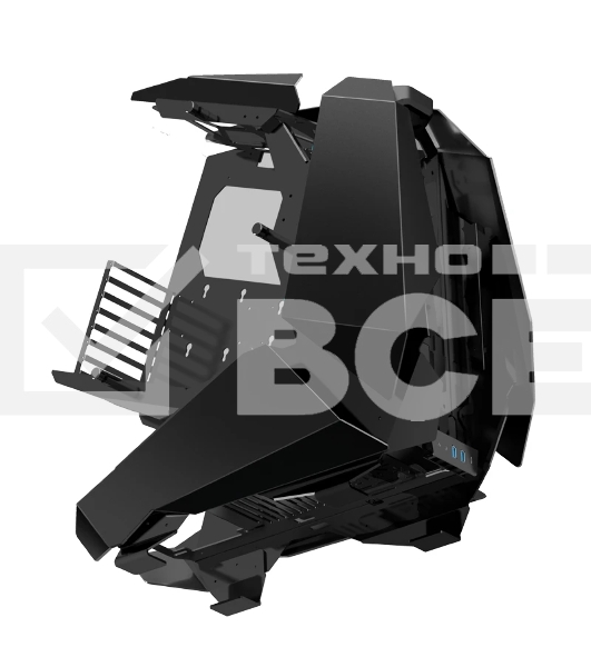 Корпус без блока питания JONSBO MOD-5, Full-Tower, TG, no fans, 2xUSB-A 3.0 + 1xUSB-C 3.2, ATX, mATX, mITX Black