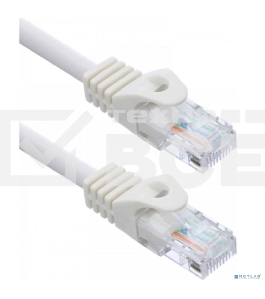 Патч-корд ACD-LPU5C-30W сat.5e UTP 24AWG 4Pair, 7/0.18мм CU белый, 3.0м