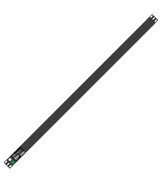 Вертикальный блок розеток с автоматом защиты ExeGate ServerPro PDU-V213 Al-10C1310S-T-1P (19', 1U, Алюминий, 10 IEC 320 C13, 10 Schuko, клеммная колодка, 16A, автомат защиты, черный, RTL)