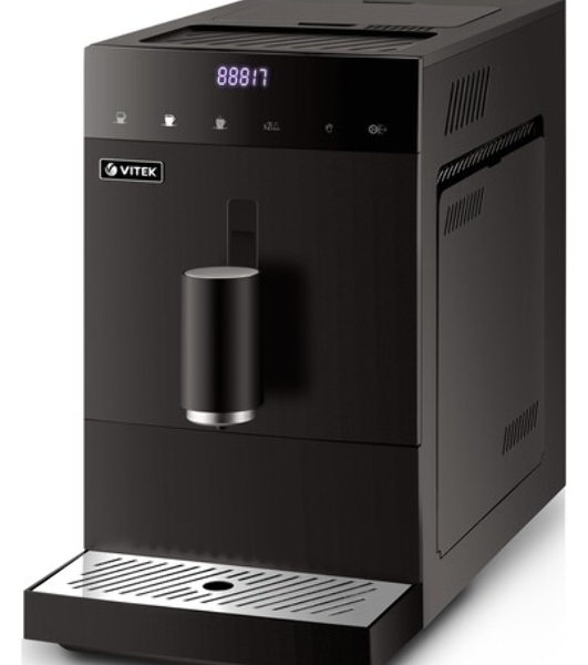 Кофемашина автоматическая Vitek Metropolis VT-8700 черный, зерновой кофе, 1.2 л, 1350 Вт, 20 Бар