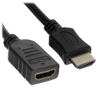 Кабель-удлинитель HDMI Cablexpert CC-HDMI4X-6, 19M/19F, v2.0, позол.разъемы, экран, 1.8м, черный, пакет, фото7