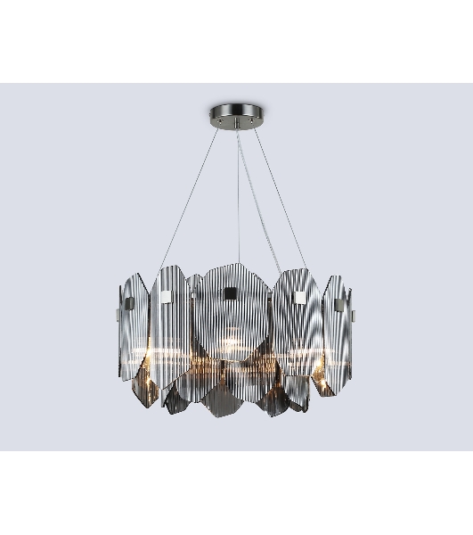 Светильник Ambrella light LH31201/6 SN/SM сатин никель/дымчатый E14*6 max 40W D510*270