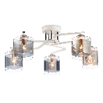 Светильник Ambrella light TR303219/5 WH/CH/SM белый/хром/дымчатый E27*5 max 60W D580*250, фото7