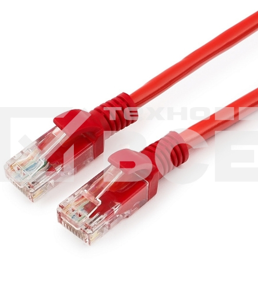 Патч-корд UTP Cablexpert кат.5e, 2м, литой, многожильный (красный)