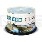 Диск CD-RW Mirex 700 Mb, 12х, Cake Box (50), (50/300), фото 1