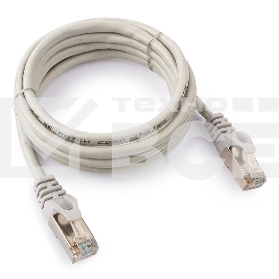 Патч-корд FTP Cablexpert кат.5e, 2м, литой, многожильный (серый)