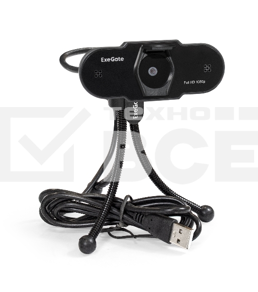 Веб-камера ExeGate EX287388RUS BlackView C615 FullHD Tripod (матрица 1/3