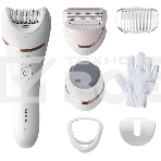Эпилятор Philips 2 скорости, широкая головка, Wet&Dry, беспроводной, opti light, 6 аксессуаров, фото 1