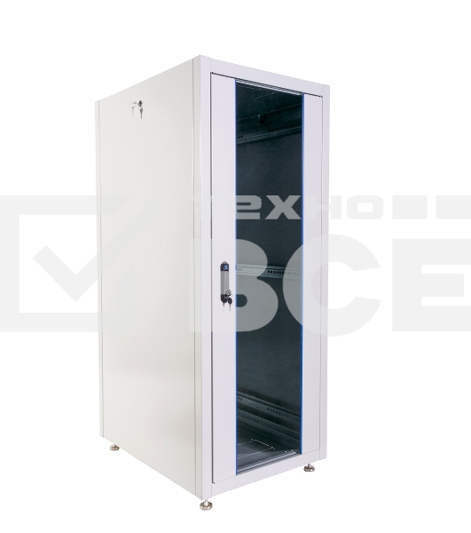 Шкаф телекоммуникационный напольный ЭКОНОМ 30U (600 × 800) дверь стекло, дверь металл