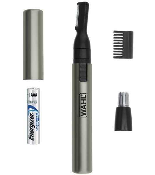Триммер Wahl Micro Lithium серебристый (насадок в компл:3шт)