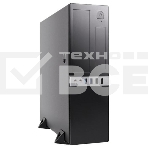 Компьютерный корпус с блоком питания 300Вт. Сase Foxline mATX Desktop 300W, 2xUSB3.0, 2xUSB2.0, toolless, Black, 8cm. fan, powercord, фото 1