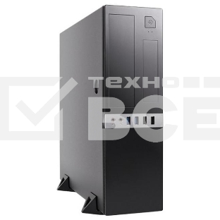 Компьютерный корпус с блоком питания 300Вт. Сase Foxline mATX Desktop 300W, 2xUSB3.0, 2xUSB2.0, toolless, Black, 8cm. fan, powercord