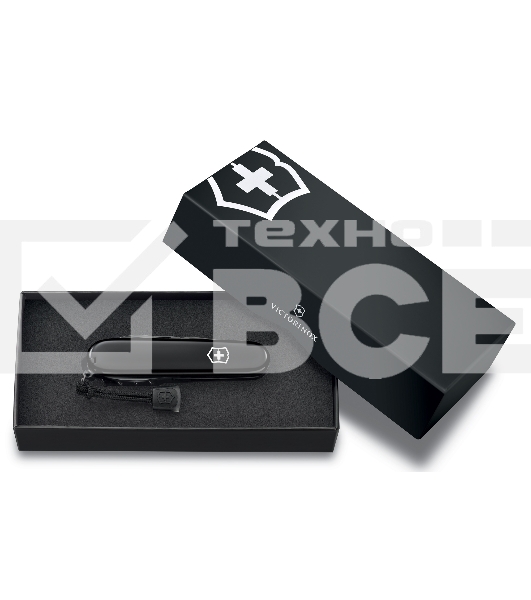 Нож перочинный Victorinox Spartan Onyx Black (1.3603.31P) 91мм 12функц. черный карт.коробка