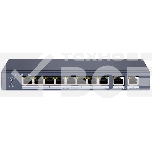 Сетевой неуправляемый коммутатор 8 RJ45 1000M PoE портов 1 Uplink порт 1000М Ethernet; 1 SFP порт 1000М Ethernet; IEEE802.3af IEEE802.3at; бюджет PoE 58Вт; поддержка режима передачи до 100м20 Gbps; защита от перенапряжений DC48В 1.5A; 65Вт;-10 C...+55C.