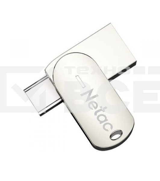 Флеш диск Netac USB Drive U785C USB3.0+TypeC 64GB, retail version