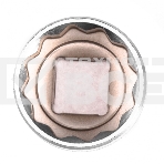 Головка торцевая, 27 мм, 12-гранная, CrV, под квадрат 1/2', хромированная Stels, фото 1