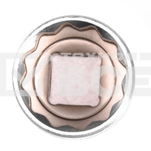 Головка торцевая, 27 мм, 12-гранная, CrV, под квадрат 1/2', хромированная Stels