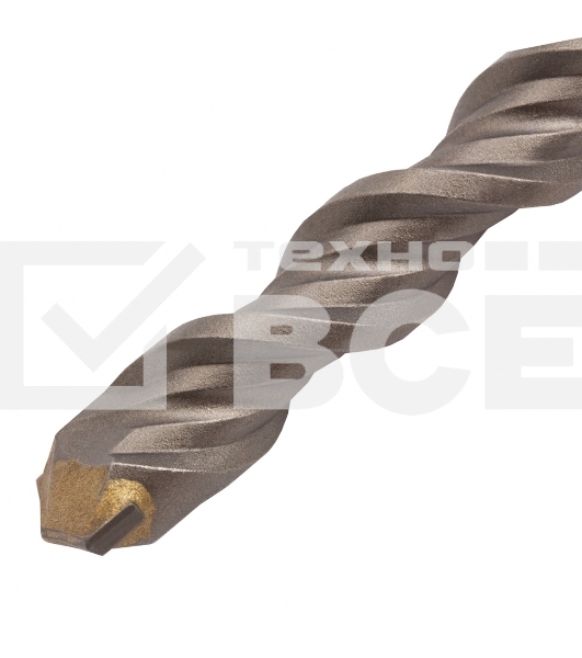 Бур по бетону, двойная спираль, Cobalt W-tip, 16x460 мм, SDS PLUS Denzel