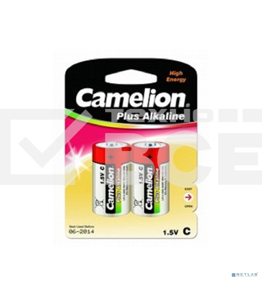 Батарейка Camelion LR14 Plus Alkaline BL-2 (LR14-BP2, 1.5В)
