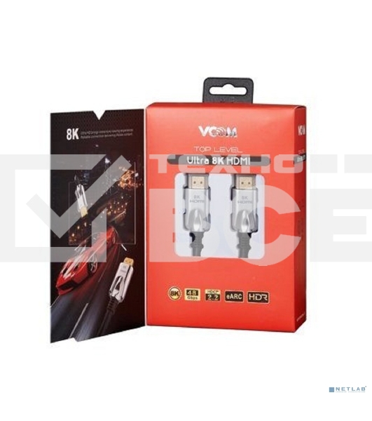 Кабель HDMI 19M/M,ver. 2.1, 8K@60 Hz 1.5m VCOM <CG862-1.5M> VCOM/TELECOM