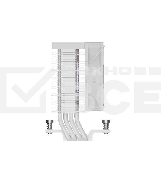 Кулер PCCooler R400 ARGB белый 92мм алюминий+медь 2200rpm 30db 4-pin 180W 133мм