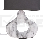 Светильник декоративный настольный Форте, основание кольцо под белый мрамор, черный абажур, цоколь Е27, 60Вт REXANT, фото2