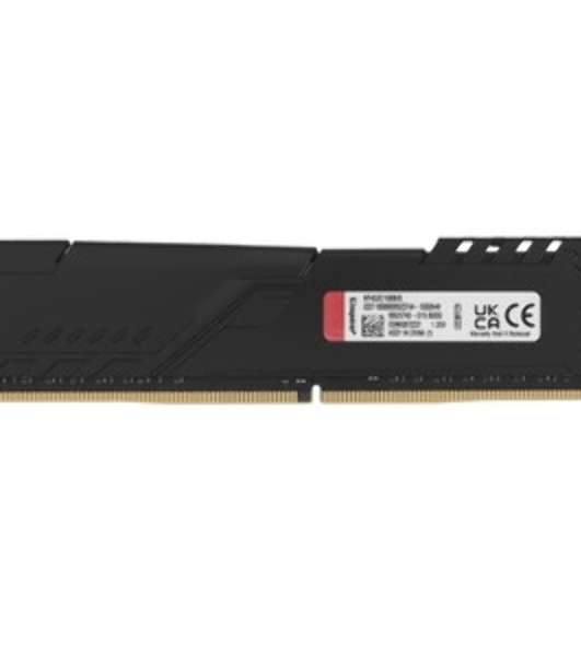 Оперативная память Kingston Fury Beast, DDR4, 32GB (2x16GB), 3200MHz, CL16, DIMM, с радиатором, RGB, черный