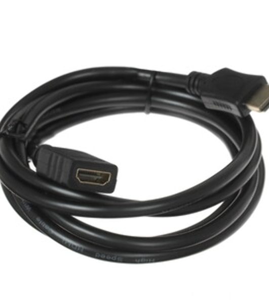 Кабель-удлинитель HDMI Cablexpert CC-HDMI4X-6, 19M/19F, v2.0, позол.разъемы, экран, 1.8м, черный, пакет