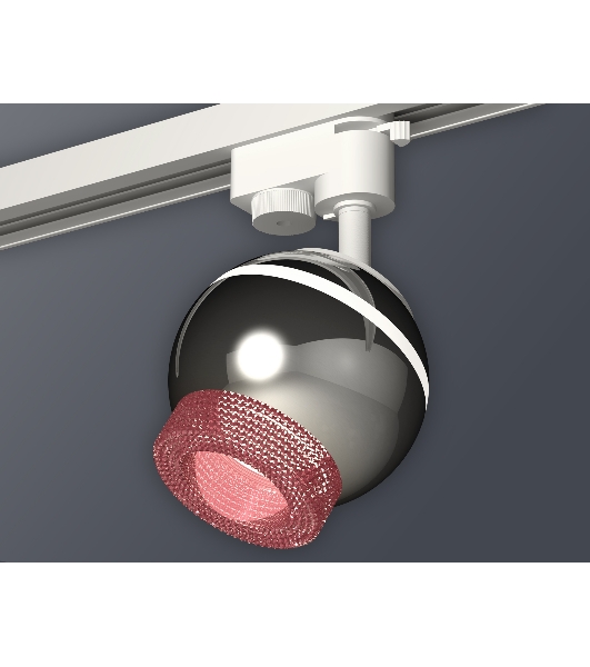 Светильник Ambrella light XT1104003 PSL/PI серебро полированное/розовый GU5.3 LED 3W 4200K (A2520, C1104, N7193)