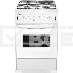 Плита комбинированная Лысьва ЭГ 1/3г01-2у белый, конфорок 4 шт (3 газовых + 1 электрическая), духовка 57 л, 50 см x 84 см x 60 см, фото 1