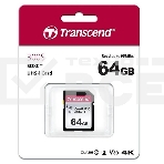 Флеш карта SD 64GB Transcend SDХC UHS-I U3, фото 1