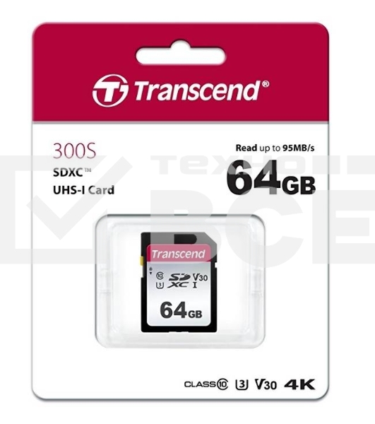 Флеш карта SD 64GB Transcend SDХC UHS-I U3